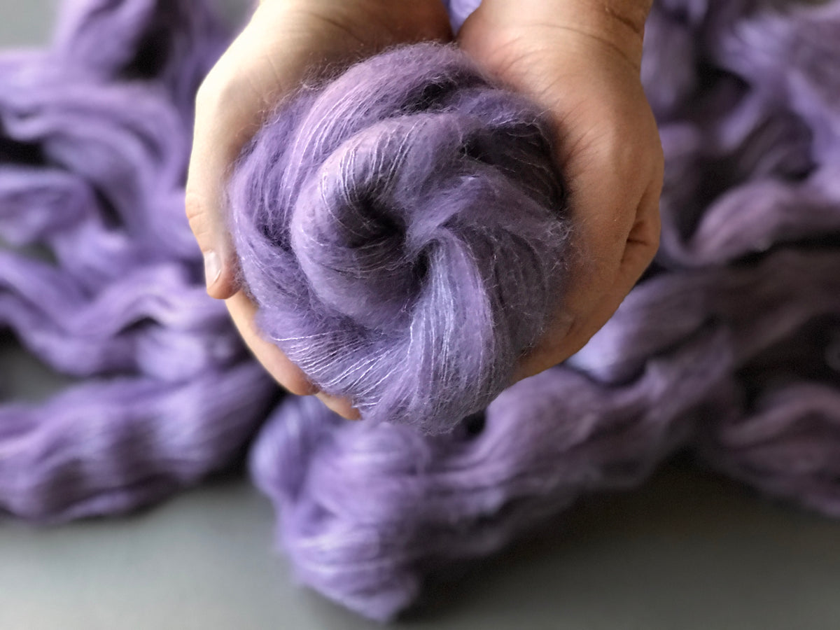Chère Lilas. Lace Superfine Kid Mohair and Silk – Air de Lune